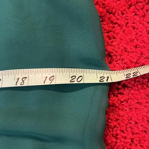 Emerald chiffon “Golden Girls” style dress - Picture 13 of 14